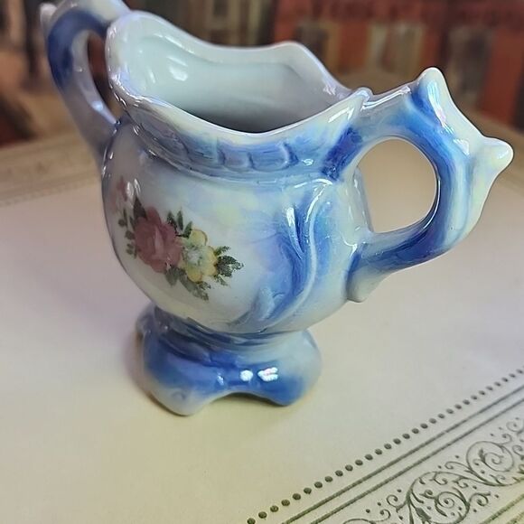 Vintage Mini Lusterware Bud Floral Vase - Picture 2 of 10